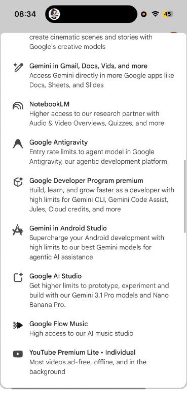 Gemini 3.5 来了随着Google IO 落下帷幕，Google 这家科技巨头又给我们带来了……（可以自行搜索 很多媒体总结了）对我来讲可能就是发现 Gemini App 体验又变好了Antigravity 又可以下载回来玩一玩了 别的就没啥至于大家都在关注的 Spark 毕竟要 Ultra 那个档位才能玩 我就不瞎折腾了 太贵了然后发现去年 Google bug 的时候薅的一年学生会员也快到期了 how time flies 😭而谷歌爸爸也很大方地给了半年折扣 算下来一个月也就 8 刀 就能开 AI Pro 会员，还送 5 TB 存储，还送 YouTube 去广告，这要啥摩托车对于我这种之前就一直开着 2TB 存储（价格 4.5 刀）的用户来讲，多花 2 刀一个月就能用半年 那作为谷歌曾经的股东来讲不得赞助一波 🐶当然 以上价格都是根据土区的订阅价格换算而来 大家不一样的话别奇怪#Gemini35 #GoogleIO #GeminiApp #Antigravity #AIProGemini 3.5 来了随着Google IO 落下帷幕，Google 这家科技巨头又给我们带来了……（可以自行搜索 很多媒体总结了）对我来讲可能就是发现 Gemini App 体验又变好了Antigravity 又可以下载回来玩一玩了 别的就没啥至于大家都在关注的 Spark 毕竟要 Ultra 那个档位才能玩 我就不瞎折腾了 太贵了然后发现去年 Google bug 的时候薅的一年学生会员也快到期了 how time flies 😭而谷歌爸爸也很大方地给了半年折扣 算下来一个月也就 8 刀 就能开 AI Pro 会员，还送 5 TB 存储，还送 YouTube 去广告，这要啥摩托车对于我这种之前就一直开着 2TB 存储（价格 4.5 刀）的用户来讲，多花 2 刀一个月就能用半年 那作为谷歌曾经的股东来讲不得赞助一波 🐶当然 以上价格都是根据土区的订阅价格换算而来 大家不一样的话别奇怪#Gemini35 #GoogleIO #GeminiApp #Antigravity #AIPro