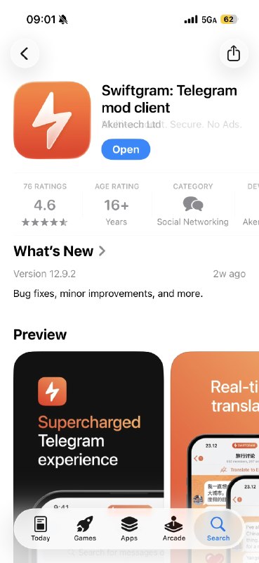Telegram  iOS 在大陆收不到消息推送？不想折腾分流规则？（或者折腾了也没用？）不想 24 小时开着代理？那么最简单的做法可能是换个客户端，推送黑名单应该是跟着 bundle ID 走的，比如 swiftgram 和 nicegram 实测就都可以收到推送（无需代理，而且也和官方客户端相比没有特别大的差异）#Telegram推送 #iOS客户端 #大陆使用技巧 #Swiftgram #NicegramTelegram  iOS 在大陆收不到消息推送？不想折腾分流规则？（或者折腾了也没用？）不想 24 小时开着代理？那么最简单的做法可能是换个客户端，推送黑名单应该是跟着 bundle ID 走的，比如 swiftgram 和 nicegram 实测就都可以收到推送（无需代理，而且也和官方客户端相比没有特别大的差异）#Telegram推送 #iOS客户端 #大陆使用技巧 #Swiftgram #Nicegram