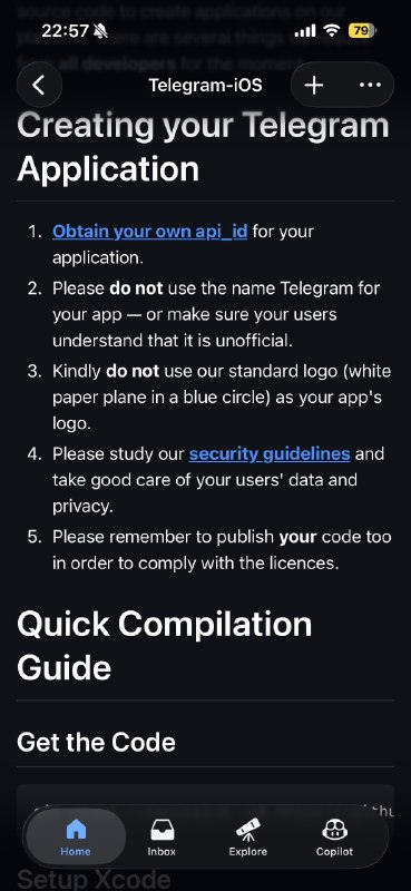 又一个 Telegram 三方客户端swiftgram 可能是最早开源的三方客户端吧，基于 Telegram 官方 fork 的但是加了很多自定义的功能，可以实现 UI 界面非常自定义的调整