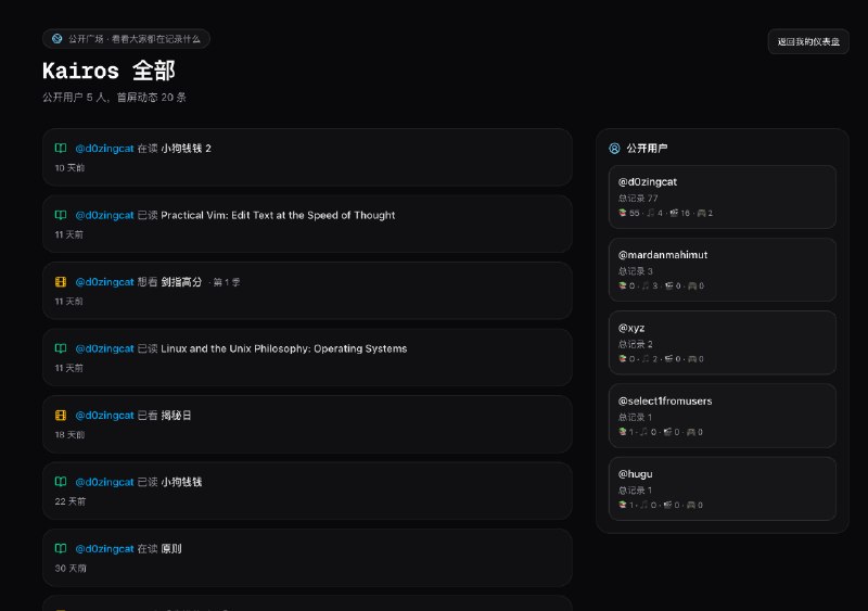 Kairos 终于开源了？最近有读者给我留言，问我是不是挂了，怎么这么久没有更新了