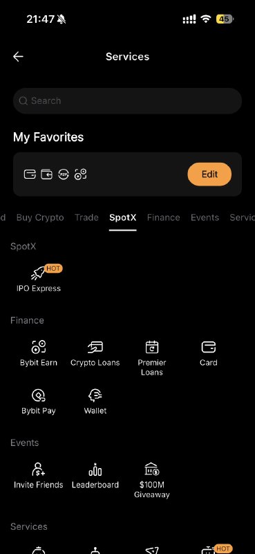 Bybit 也能打新 SpaceX在菜单里面找到/搜索 IPO Express 即可但是有个注意点 承销商会收取 5% 的费用而如果最终销售价格低于 170（20%）的话，就直接确认了，如果高于这个价格的话就需要去界面上二次确认