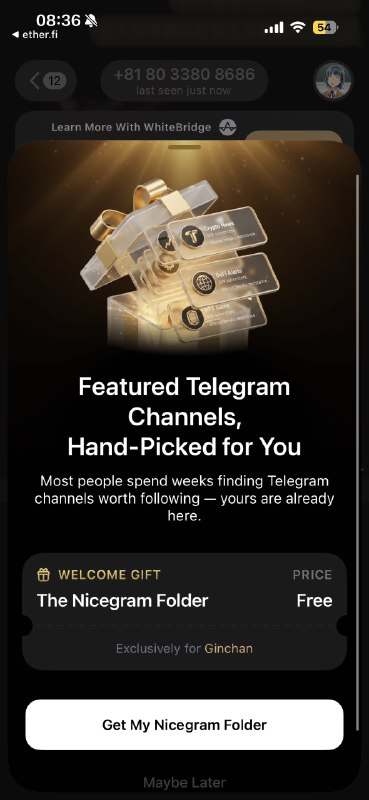 nicegram 这整的花里胡哨的可能是最早出圈或者最有名的 Telegram 三方客户端？在官方已经把文件夹等功能抄去并付费化了之后似乎也只有 ai 可以作为卖点了