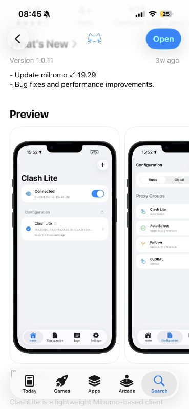 Clash Lite：又一个基于 Mihomo 的 iOS App小伙伴们大家好呀